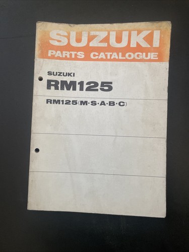 Suzuki parts catalogue rm125 - parts,